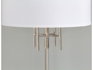 Brushed Nickel With Four Arms Floor Lamp