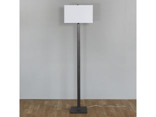 Gun Metal Column Floor Lamp
