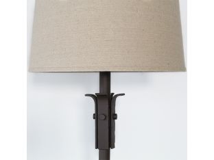 Scroll Hammered Metal Floor Lamp