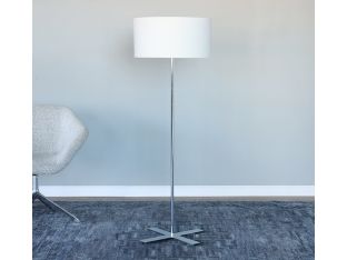 Chrome X Base Floor Lamp
