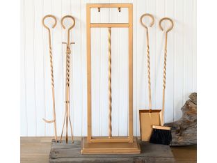 Rose Gold Fireplace Tools