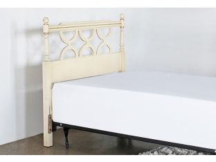 Vintage Ivory Twin Headboard