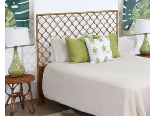 Rattan Lattice Queen Headboard