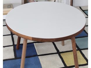 Poco Walnut & White Craft Kids Table 