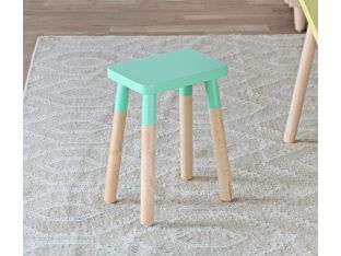 Peewee Maple Mint Square Kids Chair (Set Of 2)