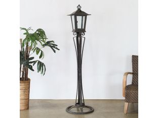 Iron Standing Outdoor Lantern