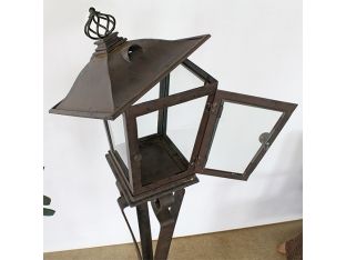 Iron Standing Outdoor Lantern