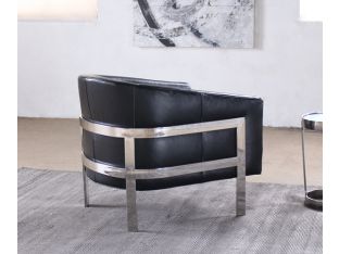 Mitchell Gold Avery Chair in Black Leather