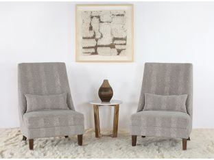 Faux Deer Pattern Fabric Lounge Chair