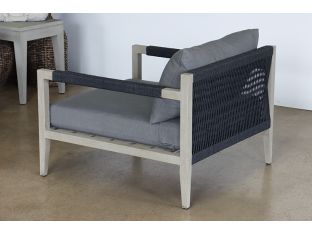 Charcoal & Grey Outdoor Lounge Chair