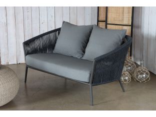Charcoal Outdoor Loveseat