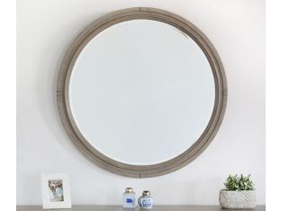 Soft Greywash Wood Mirror