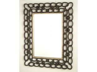 Mottled Copper Links Mirror