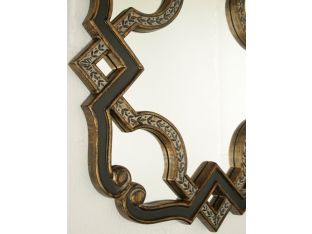 Black Gold Serpentine Mirror