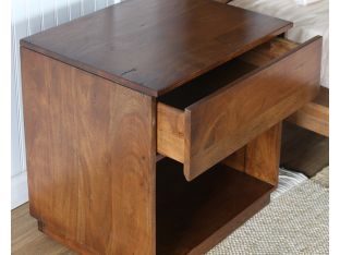 Dark Acacia Nightstand 