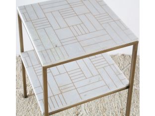 Piet Marble Nightstand