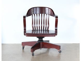 Rolling Bank Of England Desk Chairs With Arms
