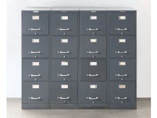4 Drawer Gray Office File Cabinet