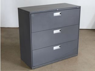 3 Drawer Gray Lateral Office File Cabinet