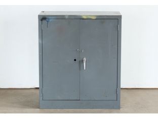 Gray 2-Door 4' Office Cabinet