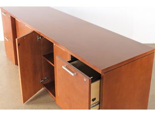 Mahogany Laminated Office Credenza 