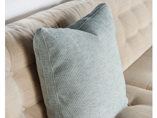 Indigo & Beige Stitched Pillow