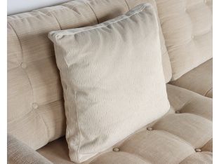 Cream Textured Velvet Pillow