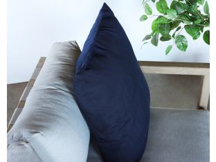 Large Navy Outdoor Pillow 