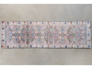 2'10" x 10' Salmon Mahallat Persian Runner Circa 1965