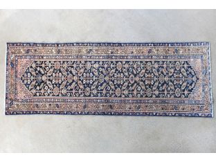 3'5" x 9'4" Malayer Persian Runner Circa 1917