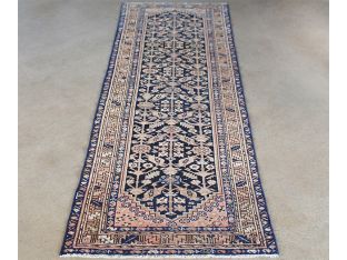 3'5" x 9'4" Malayer Persian Runner Circa 1917