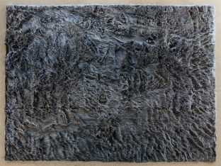 7' 10" X 10' Black And Charcoal Shag Rug
