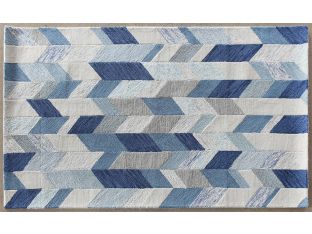 5' X 8' Arazad Rug In Blue-Ivory