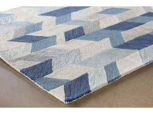 5' X 8' Arazad Rug In Blue-Ivory
