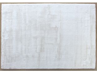 6'7" X 9'6" Luxe Velour Rug In White