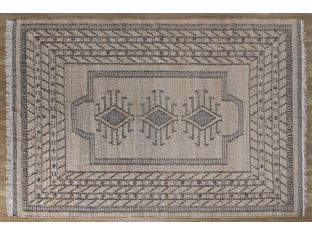 9 X 12 Natural Tribal Jute Rug