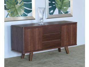 Modern Natural Walnut Buffet