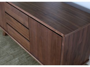 Modern Natural Walnut Buffet