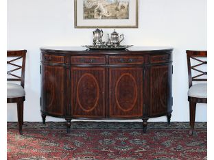 Flame Veneered Bowfront Sideboard