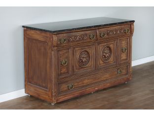 Renaissance Revival Carved Oak Sideboard, Early 20 Century