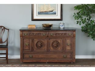 Renaissance Revival Carved Oak Sideboard, Early 20 Century