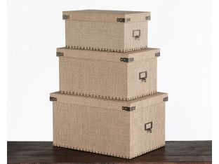 Set of 3 Corbin Storage Boxes