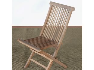 Weathered Teak Folding Chair