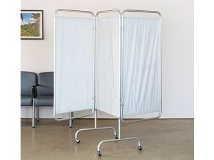 3 Panel White Privacy Screen  