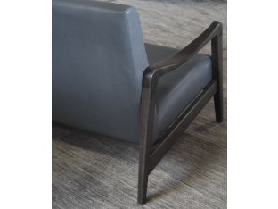 Vintage Slate Leather Sofa