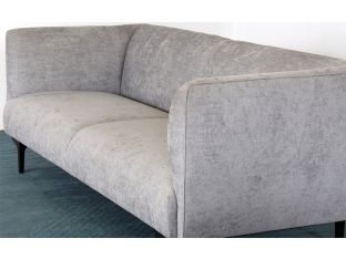 Rockford Sofa in Gray with Powder Black Legs