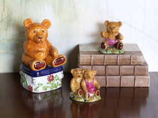 Set of 3 Bear Figurines