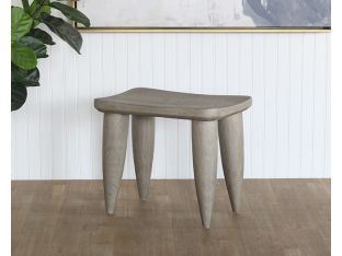 Weathered Grey Teak Outdoor Stool