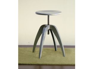 Galvanized Metal Adjustable Stool