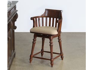 Barrel Back Counter Stool  